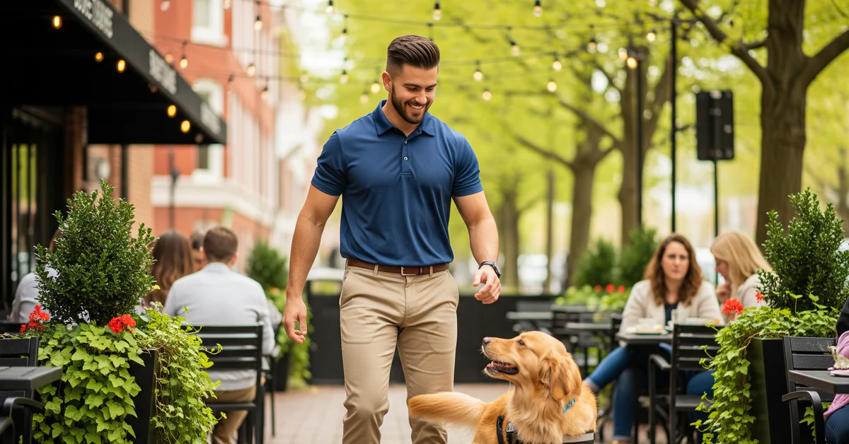 Bethesda Dog Training On The Sidewalk