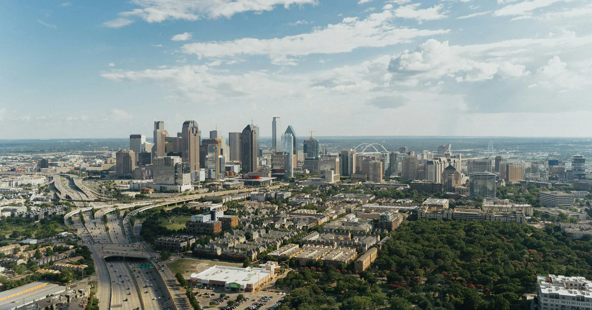 Dallas From Afar With Some Parks
